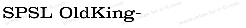 SPSL OldKing字体转换
